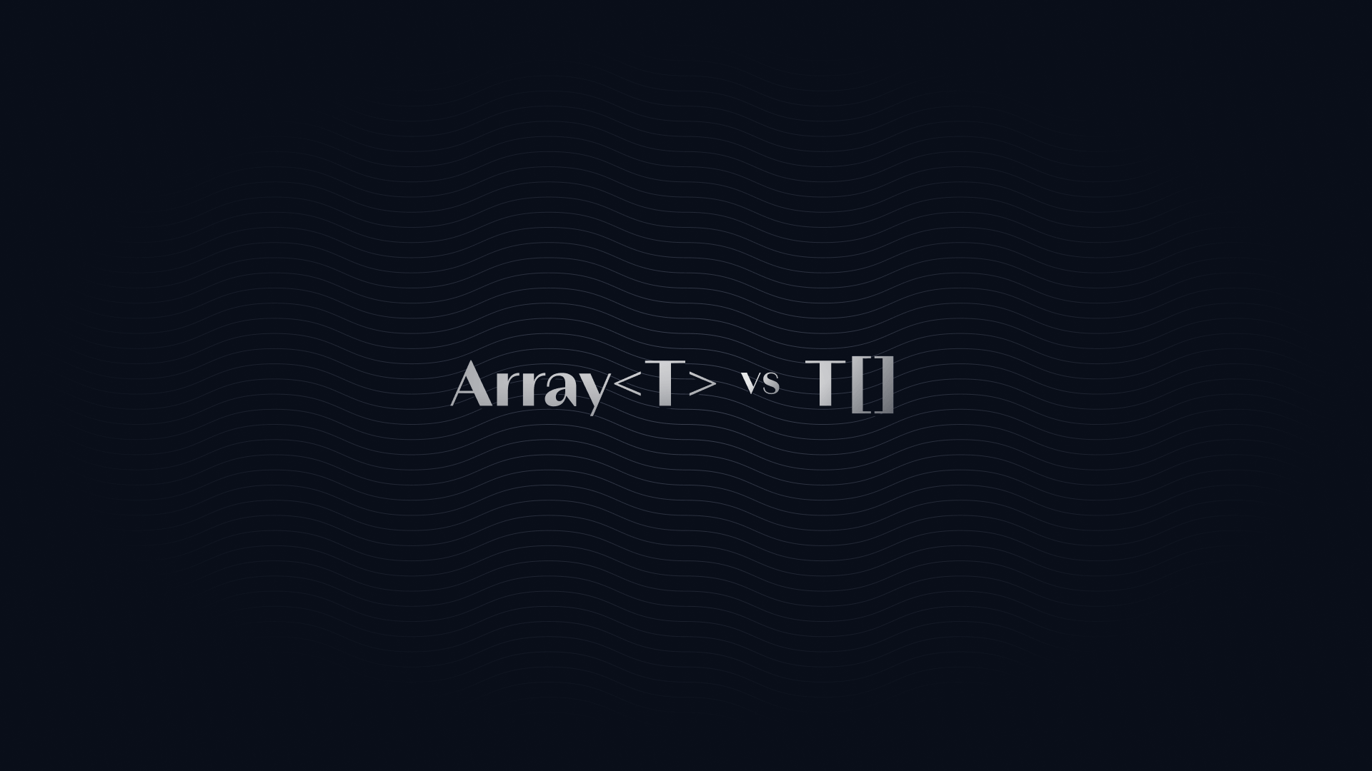 Array Vs T Which Is Better Total TypeScript Array vs t which is better total typescript