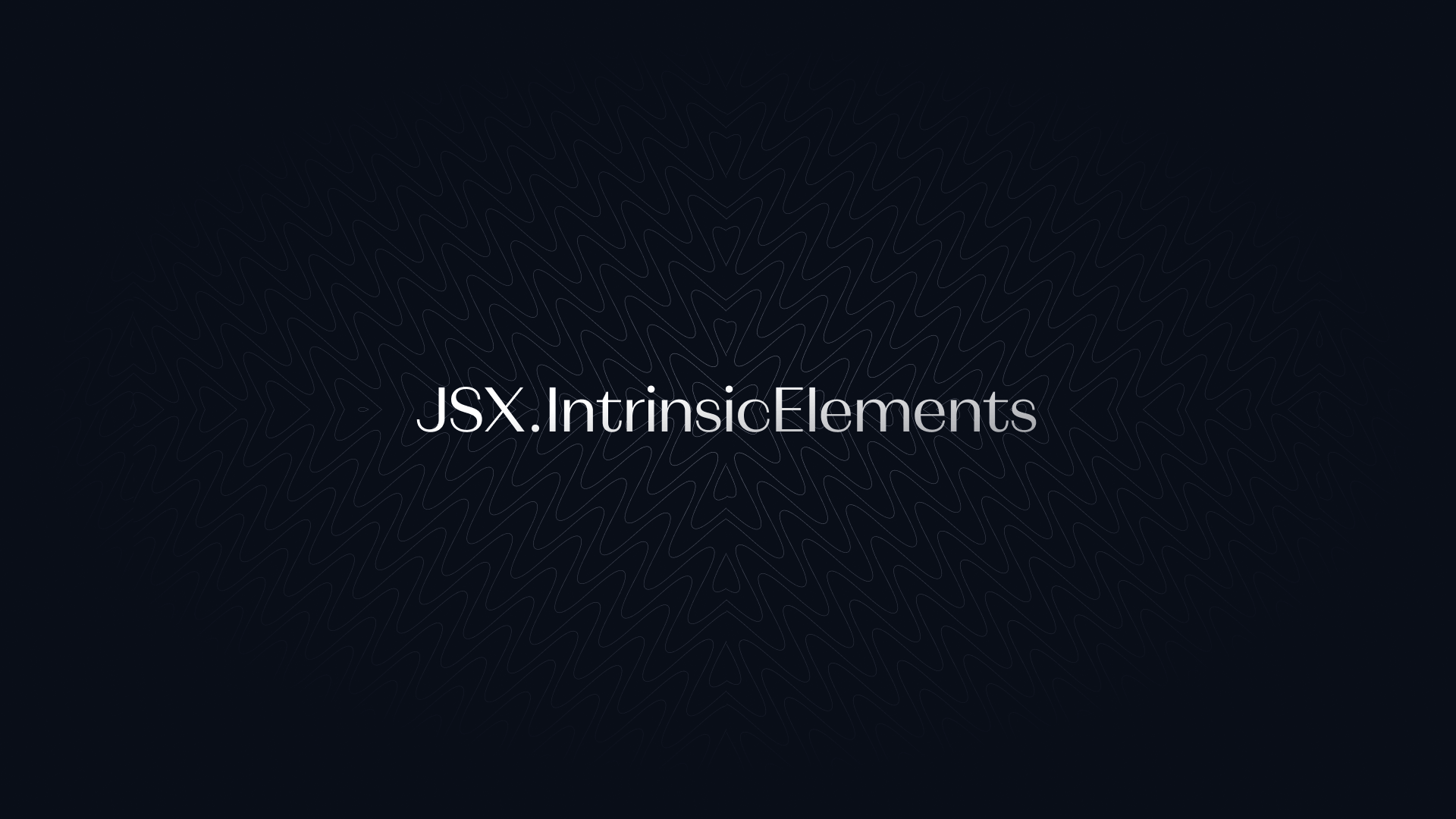 What is JSX.IntrinsicElements? | Total TypeScript