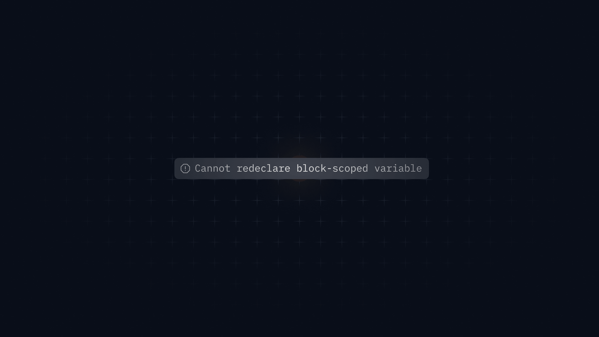 Explained: Cannot redeclare block-scoped variable | Total TypeScript